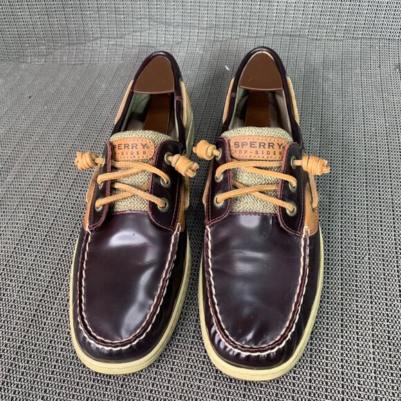 Sperry Top-Sider Womens Size 12M Angel fish Brown Leather Boat Shoes - Picture 2 of 7